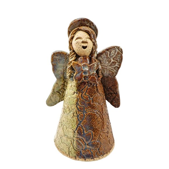 Pecan Orchard Pottery Accents Angel Butterfly Figurine Pecan